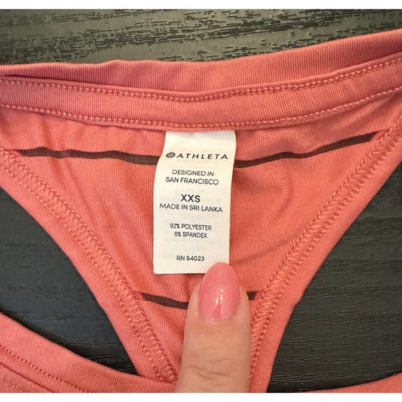 Athleta Coral/red tank top athletic size XXS - Picture 3 of 4